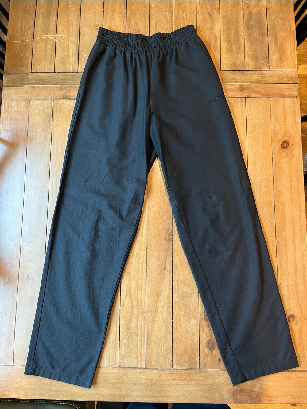 Djerf Avenue Black Straight-Leg Pants